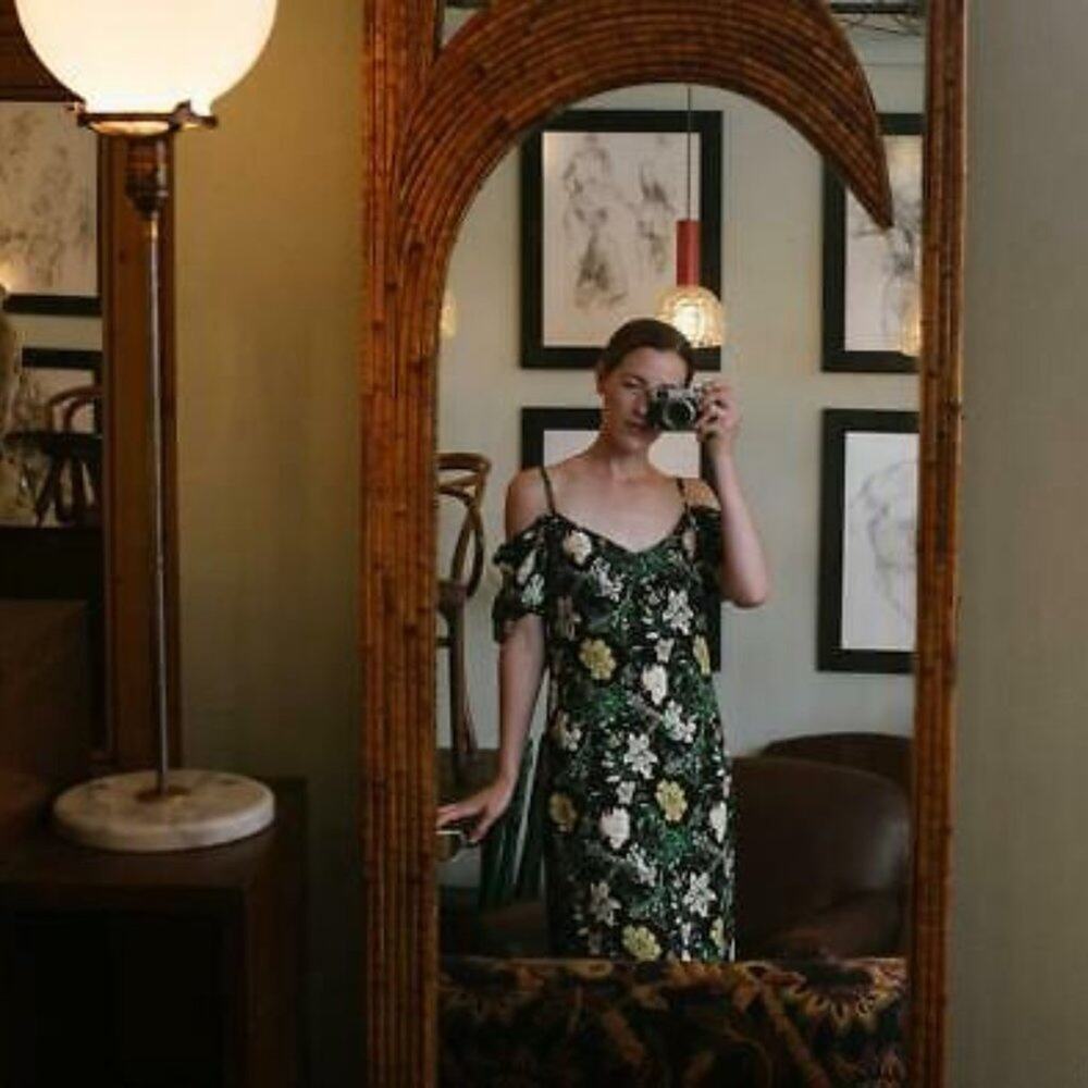Club Monaco Gracella Floral Print Midi Dress